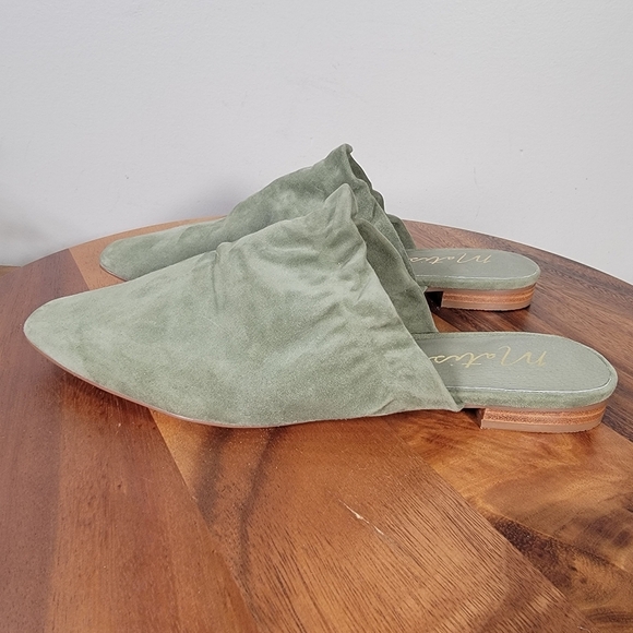 Matisse Vienna Sage Green Suede Women's Mules Size 9.5 - Picture 5 of 15